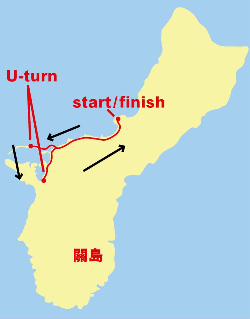 馬拉松於關島西面舉行，途經旅遊區、行政區，賽道以來回跑設計，頭5公里同尾5公里都係斜路，中段以平路為主。