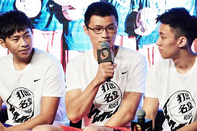 2014「RISE 打出名堂」的三位MVP球員參與討論（左起：吳松蔚、李觀洋、黃律堯）