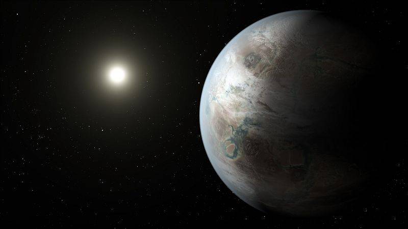 1. 開普勒452b（Kepler 452b） NASA於2015年7月23日公佈其開普勒太空望遠鏡近期所發現嘅類地球行星，圍繞恆星開普勒-452運轉，屬於天鵝座，距離太陽系1400光年。開普勒-452b體積係地球嘅5倍，地心吸力係地球2倍，同其開普勒-452恆星嘅距離同地球太陽嘅距離相約，而開普勒-452嘅性質亦同太陽相似，所以係位於適居帶。佢圍住母恆星轉1圈要385日，換言之，如果喺嗰到住，1年就有385日。雖然現時都冇實質證據顯示開普勒-452b上面有生命，但科學家推測其地理環境同大氣成份相信能夠孕育生命。（藝術家筆下嘅開普勒-452b幻想圖）