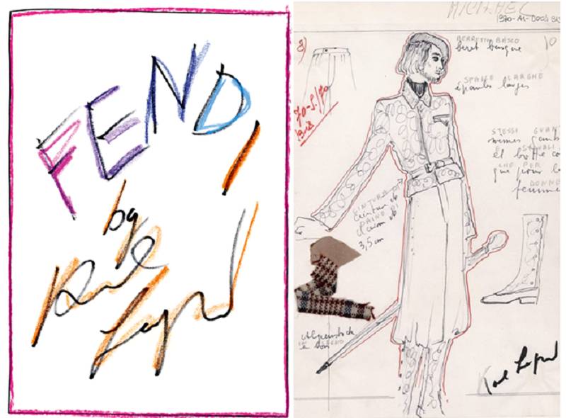 封面簡簡單單，「Fendi by Karl Lagerfeld」字樣，加啲顏色上去已經夠注目啦！老佛爺手稿，一個字：靚！