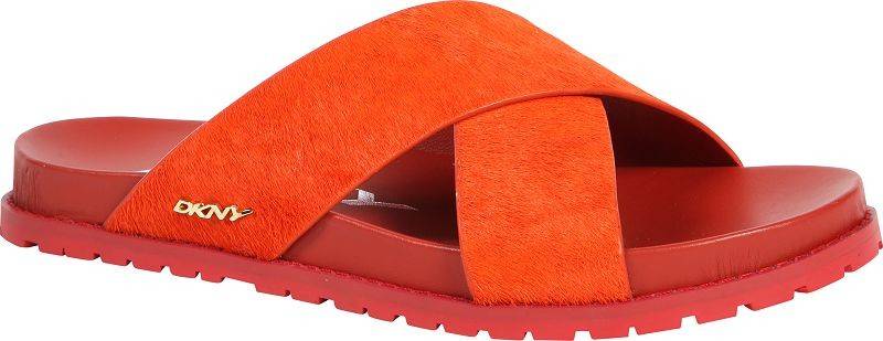 3. DKNY Steph紅色馬毛cross-strap皮革slippers，單係設色都好搶眼。 $890 / DKNY 銅鑼灣名店坊地下8, 21及1樓6號鋪 2890 2799
