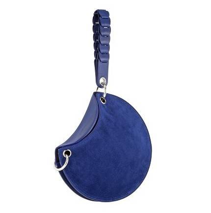 5. Emilio Pucci藍色皮革圓色手袋，設計靈感來自月缺。$7,140 / Emilio Pucci 中環IFC Mall 2082號鋪 2319 0868