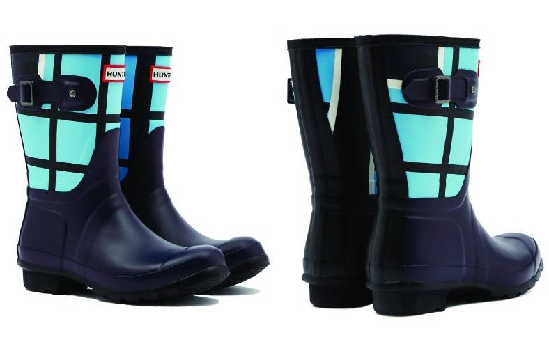 Original Short Tartan Boots天藍色格仔低筒雨靴 原價$1,280  特價$398 